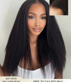 Afrolista Kinky Straight Wig Realistic Newborn Hairline