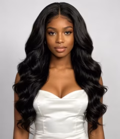 Body Wave Transparent Lace Virgin Human Hair Wig